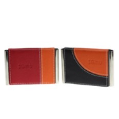 Leather metal name card case  (Giftu)